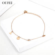 OUFEI Stainless Steel Bracelet Woman Accesories Cuff Charm Bangles For Women Rose Gold Fashion Jewellery Mass Effect 2024 - buy cheap