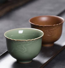 Antique Tea Cup Retro Ceramic Master Cup Handmade Teacup Firewood Household Water Mug 2024 - buy cheap