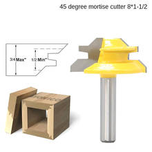 45 Degree Milling Cutter Router Bit Set Wood Cutter Carbide 8mm Shank Mill Woodworking Trimming Straight Carving Cutting Tools 2024 - buy cheap