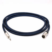 3M Silver Plated XLR male to 6.3mm Jack Stereo Microphone Cable 2024 - buy cheap