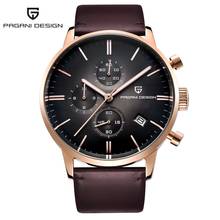 PAGANI DESIGN Original Brand Men Sports Military Quartz Watch Fashion Business Chronograph Leather Wristwatch Relogio Masculino 2024 - buy cheap