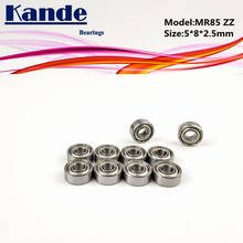 Rodamiento de bolas en miniatura MR85ZZ, 5x8x2,5, MR85, rodamientos Kande, 10 Uds. 2024 - compra barato