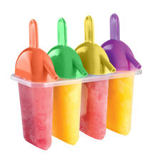4 Frozen Freezer Pop Lolly Yogurt Ice Cream DIY Maker Juice Popsicle Mould Popsicle Maker Ice Cream Tools Cooking tools 2024 - buy cheap
