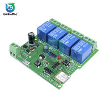 Módulo de relé Wifi de 4 canales, interruptor de Control remoto para arduino DC 5-32v, 5v, 12V 2024 - compra barato