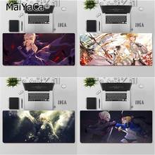 Высококачественный большой коврик для мыши MaiYaCa Fate Saber, компьютерный коврик для ПК, Бесплатная доставка, большой коврик для мыши, коврик для клавиатуры 2024 - купить недорого