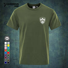 GUNFIGHTERS Medal Design Print T-Shirt Fun Gun War Game T Shirts 16 Colors Pure Cotton Casual Custom Short sleeves Tops Tee 2024 - buy cheap
