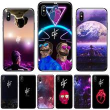 Capa de celular rapper, padrão qlf, concha de coque, para iphone 11, 12 pro, xs max, 8, 7, 6, 6s plus, x, se 2020, xr 2024 - compre barato