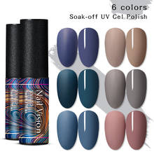 Nail Vision 5ml Matte Color UV Gel Nail Polish Matte Top Coat Semi Permanent Soak Off UV Nail Polish Nail Art Gel Varnish 2024 - buy cheap