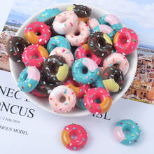 10pcs 22mm Resin Donuts Decoration Crafts Materials Kawaii Flatback Cabochon Embellishments For Scrapbooking Diy Accessories 2024 - buy cheap