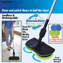 Yjj-limpiador de suelo inalámbrico recargable, herramientas de limpieza del hogar, fregona, almohadillas, lavado de coche 2024 - compra barato