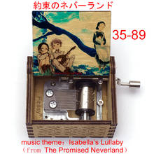 Yakusoku no Nebarando Isabella's Lullaby Music Box custom song The Promised Neverland Emma wooden hand movement kids toy gift 2024 - buy cheap