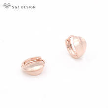 S&Z DESIGN Japanese Korean Fashion 585 Rose Gold Metal Dangle Earrings For Women Jewelry Simple Fine Cute Small Stud Earrings 2024 - buy cheap