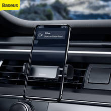 Baseus Mini Car Phone Holder Car Air Vent Clip Mount For 4.7-6.5"Smart Phone Car Holder For iPhone for Samsung Car Stand Bracket 2024 - buy cheap