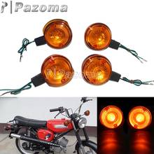 Pazoma-novo conjunto de lâmpadas setas dianteiras e traseiras para motocicleta, 12v, luz âmbar para simson s50, s51, s70 2024 - compre barato