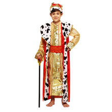 Детский Костюм Принца для костюмированной вечеринки на Хэллоуин, костюмы короля, Рождественская фантазия для мальчиков, европейская королевская одежда 2024 - купить недорого