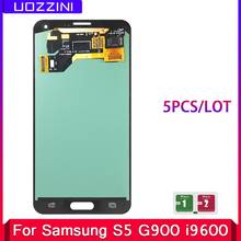 5 шт./лот супер AMOLED ЖК-дисплей для Samsung Galaxy S5 SM-G900 G900 i9600 G900R G900F G900 ЖК-дисплей сенсорный экран в сборе 2024 - купить недорого