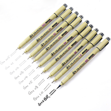 1pc Marker Pen Micron Pen 0.05 0.1 0.2 0.3 0.4 0.5 0.8 1.0mm Different Tip Soft Brush Art Markers Fineliner Sketching Brush Pen 2024 - buy cheap