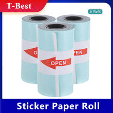 Printable Sticker Paper 3Roll Direct Thermal Paper with Self-adhesive 57*30mm(2.17*1.18in) for PeriPage A6 Pocket PAPERANG P1/P2 2024 - buy cheap