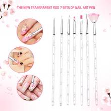 7PCS/Set Nail Art Brush Dotting Painting Drawing Pen Manicure Gel Brush Polish Gel UV Tips Nail Brushes Nail Art Tools 2024 - buy cheap