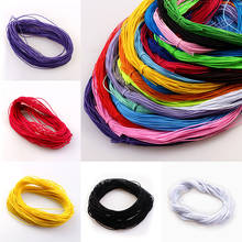 1mm Colorful Round Elastic Rope Rubber Band Elastic Line Nylon Beading Cord DIY Bracelet Necklace Sewing Jewelry Accessories 2024 - buy cheap