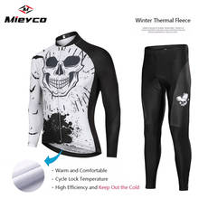 Conjunto de roupas térmicas masculinas, camiseta de flanela para ciclismo, roupa para andar de bicicleta mtb e estrada, quente de inverno 2024 - compre barato