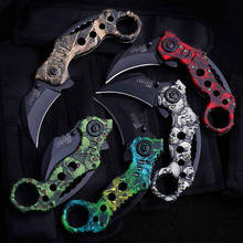 CS GO Folding Karambit Knife Survival Hunting Tactical Claw Knifes Self Defense EDC Pocketknife Camping Tool Aviation Aluminum 2024 - buy cheap