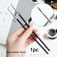 1 Pc Hot Women Beauty Mink Hair Black Fine Eyeliner Brush Eyebrow Cream Brush Eyeliner Pen Makeup Brushes Eyes Cosmetic Tools 2024 - buy cheap