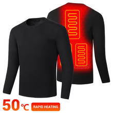 Heated Jacket Men's Electric USB Battery Powered Heated Thermal Underwear Winter Jacket Heating For Men Fleece Ski Suit Men 2024 - buy cheap