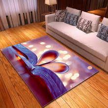 Modern Couples Home Decor Carpet Romantic Valentine's Day 3D Printed Carpets for Living Room Bedroom Area Rugs Coffee Table Mats 2024 - buy cheap