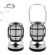 Portable Solar Hanging Lamp Retro Kerosene Lamp Camping Light Flame Light Lantern USB Rechargeable Powered Outdoor Nightlights 2024 - buy cheap