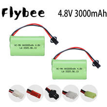 Batería NiMH de 4,8 v, 3000mah, para juguetes Rc, coches, tanques, Robots, pistolas, barcos, 4,8 v, AA, Ni-MH, 3000mah, paquete de batería recargable, 2 uds. 2024 - compra barato