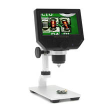 Microscopio de vídeo Digital 600X 4,3 "3.6MP, lupa LED para mantenimiento de teléfonos móviles QC/Industrial/inspección de colección + soporte 2024 - compra barato