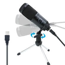 USB Condenser Microphone Voice Recording Mic For PC Computer Laptop Professional Studio Microphones With Stand For Youtobe VK 2024 - buy cheap