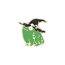 Wizard hat frog brooch, hat pin, cartoon animal frog clothing accessories, badge wholesale in stock, gifts for friends 2024 - buy cheap