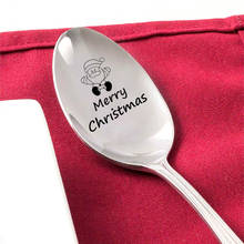 Oeinin Simple Keychain Man Merry Christmas Key Holder Bags Santa Claus Unisex Letter Color Spoon Key Chain Pendant Accessories 2024 - buy cheap