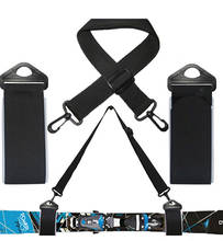 Pulseira transportadora de esqui de cross, correia dupla portátil de nylon em eva com alça de ombro ajustável para ski 2024 - compre barato