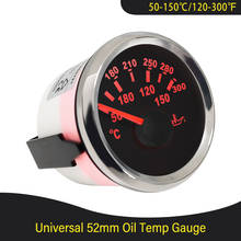 52mm Motorcycle Marine Auto Oil Temp Gauge Temperature Meter 50-150 12V 24V With Red Backligh 50-150  For Car Boat Auto Engine 2024 - buy cheap