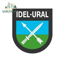 EARLFAMILY 13cm x 11.7cm for Idel Ural Tatar Legioni Vinyl Waterproof Decals Funny Car Stickers Laptop RV VAN JDM Car Wrap 2024 - buy cheap