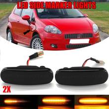 Car Dynamic LED Side Marker Light Turn Signal Light for Fiat Panda Punto Evo Stilo Qubo Peugeot Citroen Lancia Musa 350 2024 - buy cheap