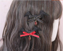 1pcs black gothic black  Bat evil  hairpin Halloween cosplay  lolita hair accessories girl women gifts  B845 2024 - buy cheap