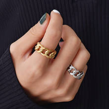 Кольцо женское кольцо с геометрической цепочкой, Золотое и Серебряное, 2021 2024 - купить недорого