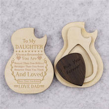 Guitar Pick Box With Custom Wood Engraved Plectrum Holder Personalized Boxes Gifts For Daughter Dropshipping 2020 Shopify 2024 - buy cheap