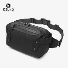 OZUKO Waist Pack Men Multifunction Waterproof Chest Bags Male Outdoor Belt Bag USB Charging Waist Bag for Teenager Crossbody Bag 2024 - buy cheap