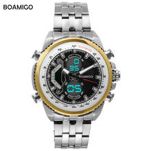 BOAMIGO Brand 2020 New Sport Watch Men Military Digital analog Quartz Chronograph Watch Waterproof Wristwatch relogio masculino 2024 - buy cheap