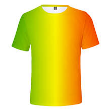 3d T Shirts Colourful Gradient Costume Fashion Hip Hop Men Women T-shirt Short Sleeve Rainbow Cool 3D T-shirts Tee Shirt Top 4XL 2024 - buy cheap