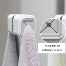 Suporte autoadesivo para toalhas, segurador de tecido, cabide de parede para utensílios de banheiro e cozinha 2024 - compre barato
