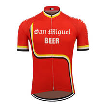Roupas de ciclismo masculinas clássicas manga curta, roupas de bicicleta mountain bike vermelhas, roupas de esportes ao ar livre 2024 - compre barato