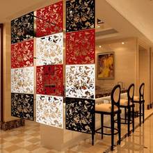 Removable Partition Hanging Screen Divider Panel Living Room Curtain Hollow Out Butterfly Bird Flower Home Wall Decoration 2024 - buy cheap