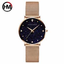 Hannah martin relógio de pulso feminino, relógio de marca de luxo, pulseira de aço de quartzo, relógio feminino de diamante, relógio feminino 2024 - compre barato
