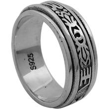 BOCAI New Real 100% s925 sterling silver jewelry retro Buddhist turning men and women ring good luck 2024 - buy cheap